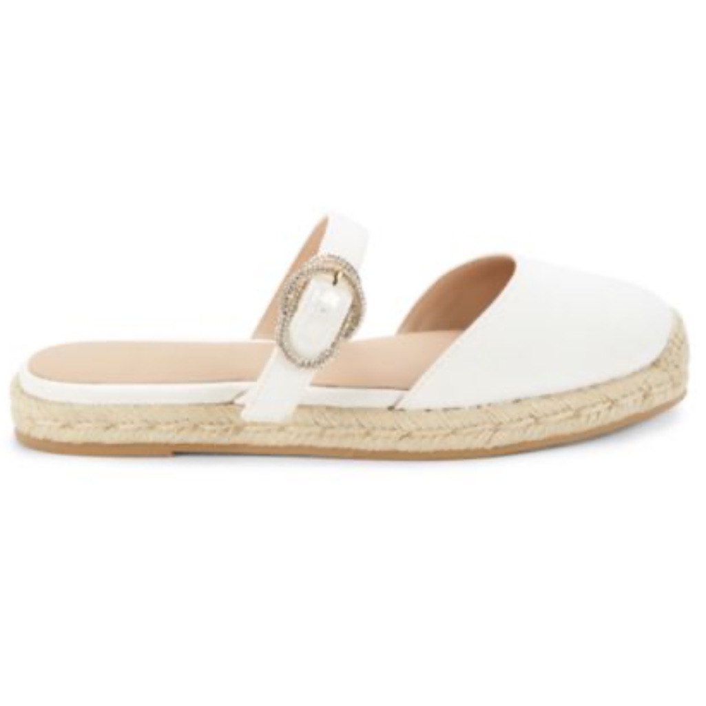 Stuart Weitzman Crystal Buckle Espadrilles Size: 9